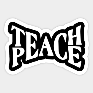 Teach Peace v2 Sticker